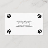 Visitenkarte für Cattery (Rückseite)