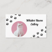 Visitenkarte für Cattery (Vorderseite)