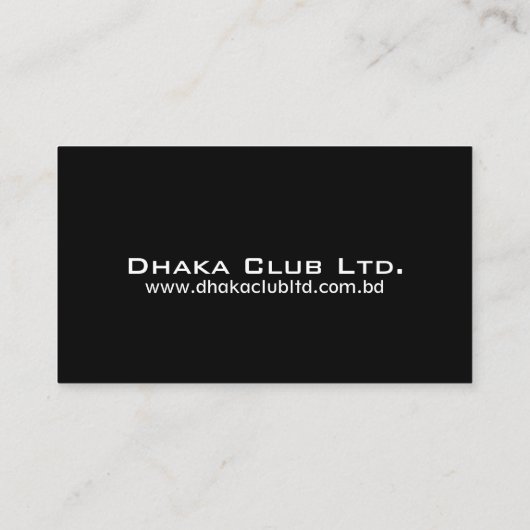 Visitenkarte für CEO (Rückseite)