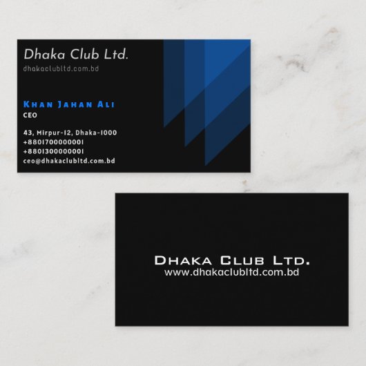 Visitenkarte für CEO (Vorne/Hinten)