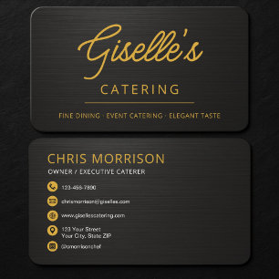 Visitenkarte für Chef-Catering