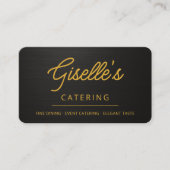 Visitenkarte für Chef-Catering (Vorderseite)