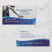 Visitenkarte für Cleaning Carpet Company (Vorne/Hinten)