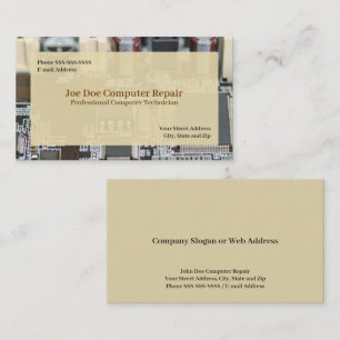 Visitenkarte für Computertechniker-Programmierer