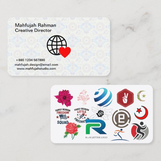 Visitenkarte für Creative Director | Moderne Marke (Vorne/Hinten)