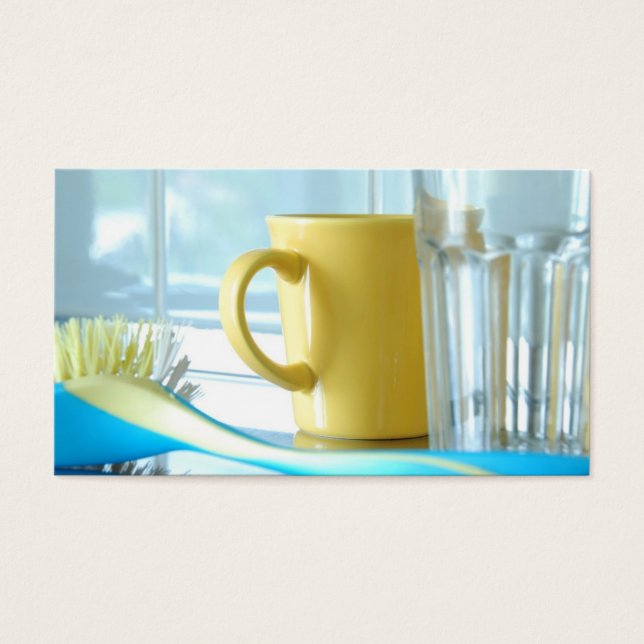 Visitenkarte für Cup, Glas und Brush (Vorderseite)