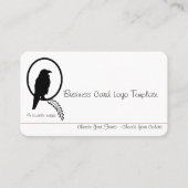 Visitenkarte für das Black Crow oder das Raw-Logo (Vorderseite)
