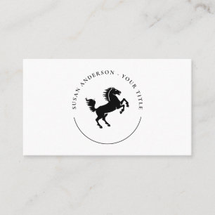 Visitenkarte für das Black Horse Logo