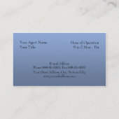 Visitenkarte für das Bundesstaatliche Steuerformul (Rückseite)