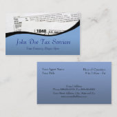 Visitenkarte für das Bundesstaatliche Steuerformul (Vorne/Hinten)