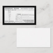 Visitenkarte für das Bundesstaatliche Steuerformul (Vorne/Hinten)