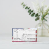 Visitenkarte für das Bundesstaatliche Steuerformul (Stehend Vorderseite)