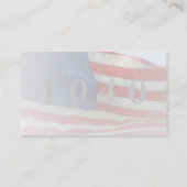 Visitenkarte für das Bundesstaatliche Steuerformul (Rückseite)