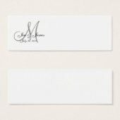 Visitenkarte für das Datum des Hochzeitbräunens Mo (Vorne & Hinten)