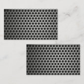 Visitenkarte für das Design von Blindmetallen (Vorne/Hinten)