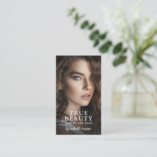 Visitenkarte für das Foto "Fair and Makeup" (Stehend Vorderseite)