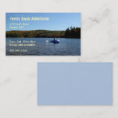 Visitenkarte für das Kayaking (Vorne/Hinten)