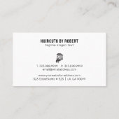 Visitenkarte für das Logo des Mannes (Rückseite)