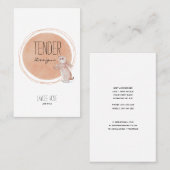 Visitenkarte für das Logo "Water Color Bunny" (Vorne/Hinten)