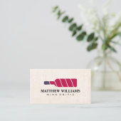 Visitenkarte für das Logo "Weinflaschen" (Stehend Vorderseite)