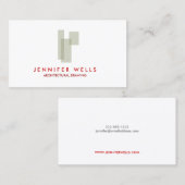 Visitenkarte für das mittelalterliche Logo (Vorne/Hinten)