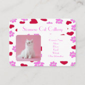 Visitenkarte für das Muster der Druckfarben der Za (Vorderseite)