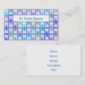 Visitenkarte für das Muster der White Tooth Box (Vorne/Hinten)