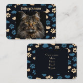 Visitenkarte für das Muster "Paw Prints" (Vorne/Hinten)