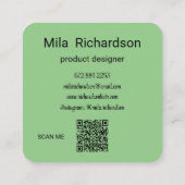 Visitenkarte für das Rauchen (Rückseite)