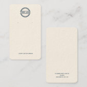 Visitenkarte für das Sammeln von Navy-Cream-Logos (Vorne/Hinten)