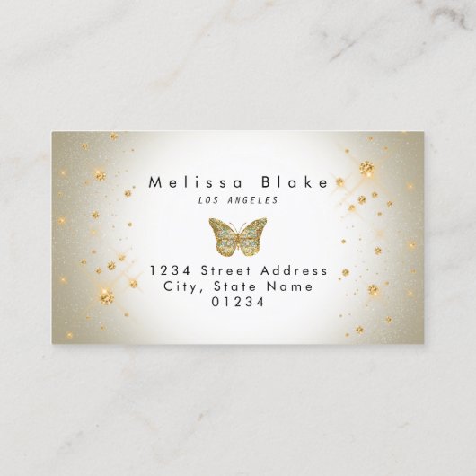 Visitenkarte für das Schmetterlinglogo (Rückseite)