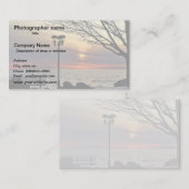 Visitenkarte für das Wasserzeichen-Foto des Fotogr (Vorne/Hinten)