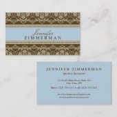 Visitenkarte für den Barock Damask Designer: Babyb (Vorne/Hinten)