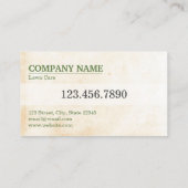 Visitenkarte für den benutzerdefinierten Pflegeber (Rückseite)