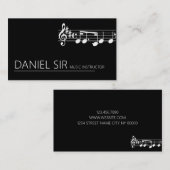 Visitenkarte für den beruflichen Musiklehrer (Vorne/Hinten)