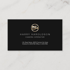 Visitenkarte für den Betreiber eines Golden Camera