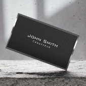 Visitenkarte für den Black Carbon Fiber Chauffeur