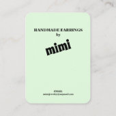 Visitenkarte für den Blumenohrbereich (Rückseite)