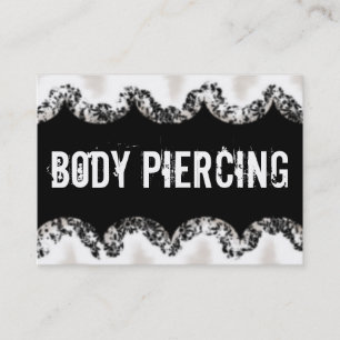 Visitenkarte für den Body Piercing