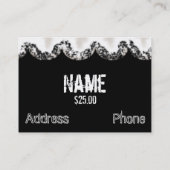 Visitenkarte für den Body Piercing (Rückseite)