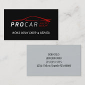 Visitenkarte für den Body Shop und die Reparatur (Vorne/Hinten)