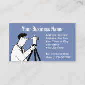 Visitenkarte für den Cartoon "Surveyservices" (Vorderseite)