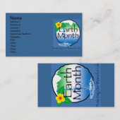 Visitenkarte für den Erdmonat (Vorne/Hinten)