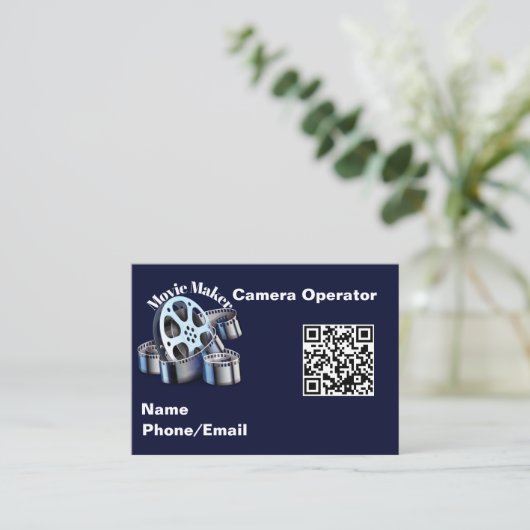 Visitenkarte für den Filmemacher (Stehend Vorderseite)