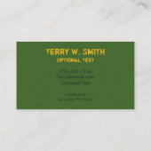 Visitenkarte für den Fischfang (Rückseite)