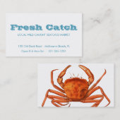 Visitenkarte für den Fischmarkt - Red Crab (Vorne/Hinten)