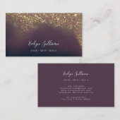 Visitenkarte für den flüssigen Glitzer (Vorne/Hinten)