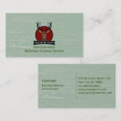 Visitenkarte für den Hirschkopf im Freien (Vorne/Hinten)