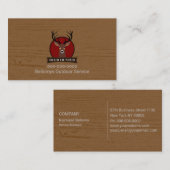 Visitenkarte für den Hirschkopf im Freien (Vorne/Hinten)