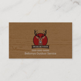 Visitenkarte für den Hirschkopf im Freien